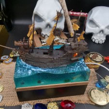 Sea of Thieves Diorama Galeón de esqueletos