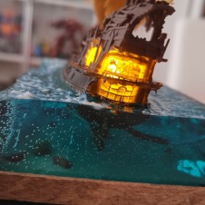 Sea of Thieves Diorama Galeón de esqueletos