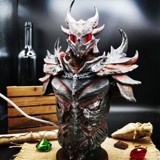 Daedric armor bust from Skyrim