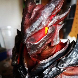 Daedric armor bust from Skyrim