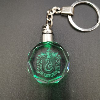 Harry Potter glass keychains with led