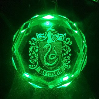 Harry Potter glass keychains with led