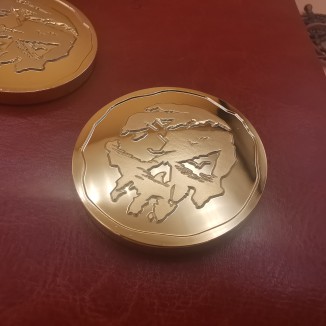 Moneda Sea of Thieves en oro 24K